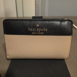Kate Spade Black and Cream Wallet